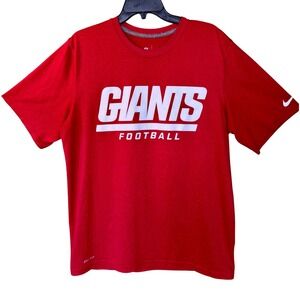 Nike Mens New York Giants NFL Football Dri-FIT Onfield T-Shirt Red Large